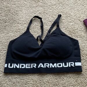 Under Armour Black and White Sports Bra